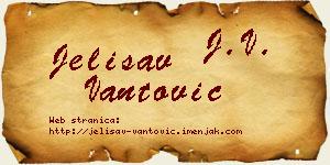 Jelisav Vantović vizit kartica